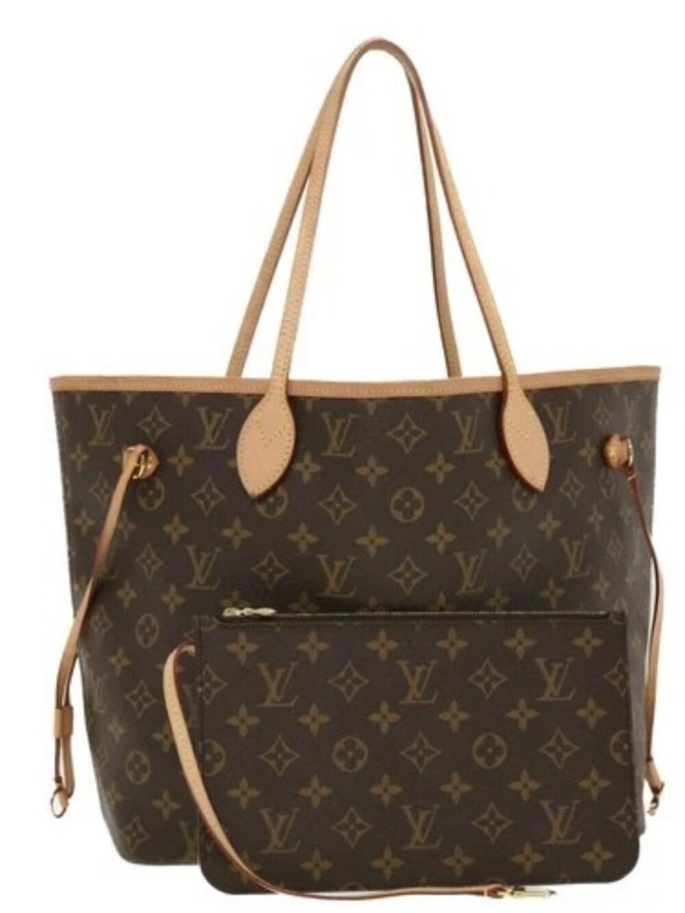 LOUIS VUITTON Monogram Neverfull MM Tote Bag M40156 LV Auth 42642